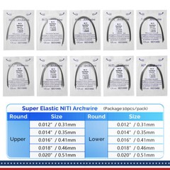 Dental Super Elastic Niti Round Arch Wires Arch Wire for Bracket Braces USA OR