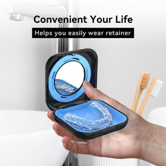 ® Retainer Case, Slim Aligner Case with Vent Holes, with Invisalign, Mouth Gu…