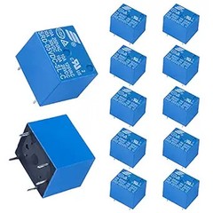 12Pcs 5V DC Mini Power Relay Auto PCB 5 Pins DC Power Relay PCB Mount Electric f