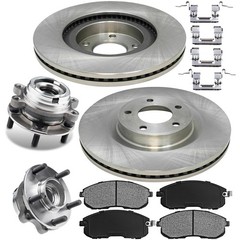 11.65″ Front Brake Kit Pads Rotors Wheel Bearing Hub for 2007-2013 Nissan Altima