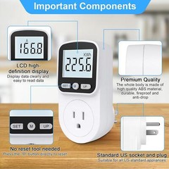 Upgraded Watt Meter Power Meter Plug Home Energy Monitor Electricity Usage Usage