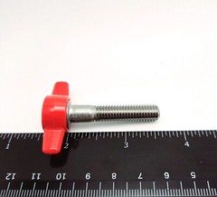 M8 x 1.25mm Thumb Screw T Bolts Red Tee Wing Plastic Clamping Knob 8mm 4-12 Pack