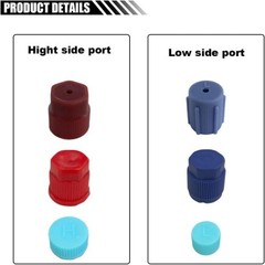 20PCS Air Conditioning Service Caps for AC System Charging Ports, Color: 20PCS
