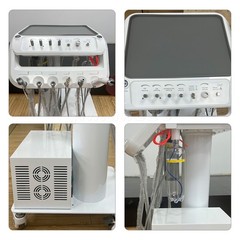 Portable Dental Delivery Unit Cart Built in Air Compressor Curing light scaler