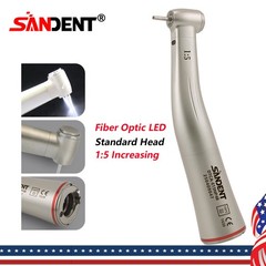SANDENT Dental 1:5 High Speed Electric Handpiece Fiber Optic Contra Angle