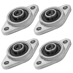KFL08 Pillow Block Bearing Flange Bearing, 0.31 Inch / 8Mm Aluminum Alloy Bearin