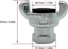 NPT Iron Air Hose Fitting，Universal Coupling，Chicago Fitting NPT Female, 0.5 …