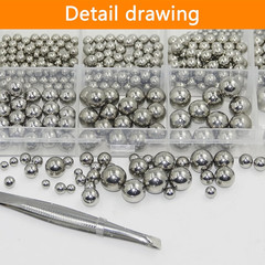 840 Pcs Stainless Steel Bearing Balls, Metric Precision Bike Ball Bearings, Asso