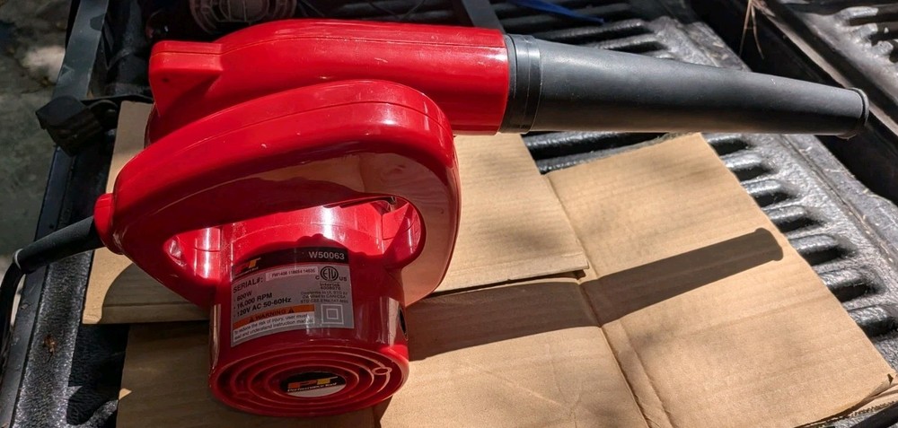 Performance Tool ~ W50063 Electric Blower/Vac Combo 600W 75 MPH 16,000 RPM