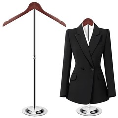 T Shirt Display stand for Vendors, Adjustable 18.5-31.5 inches, 1-Pack Brown
