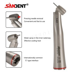 SANDENT Dental 45 Degree 1:4.2 LED Surgical Contra Angle/45°High Speed Handpiece