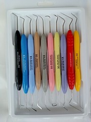 10 Pcs Dental LM Arte Composite Filling Instruments Silicone Handle Reusable