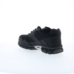 Reebok Work Ketia RB4895 Mens Black Leather Lace Up Athletic Work Shoes