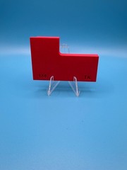 PLA 3D Print Door casing and trim reveal jig – 1/4″ in (0.25) RED
