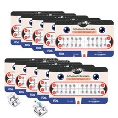 10 X Dental Orthodontic Brackets Braces Mini Roth Slot 022 345 Hook 200PCS