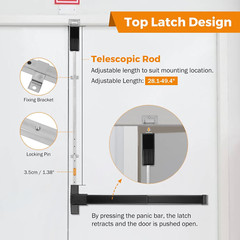 Vertical Rod Door Panic Bar Exit Device Commercial Door Push Bar Lock Set Emerge