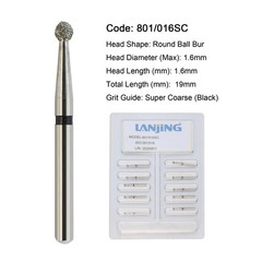 Dental Diamond Burs Round End Taper 330 Pear Barrel Long Surgical Bur High Speed