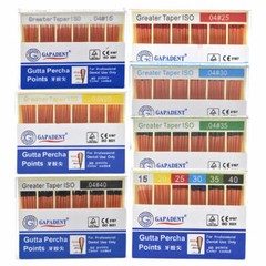 GAPADENT Dental Endodontic Absorbent Points Gutta Percha Taper 0.02/0.04/0.06