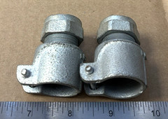 Lot 2 1/2″ Straight Screw Clamp FMC Flexible Metal Conduit Connector Zinc UL