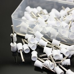 500 PCS Dental Latch Polisher Type Polishing Prophy Cup Tooth Bowl White Brushes