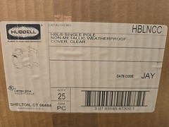 1 Case (25) NEW Hubbell HBLNCC Protective Lift Cover