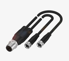 Balluff BCC0E7Z Y Splitter Cable M12 to M8 0.3M BCC M414-M313-M313-U2026-003 New