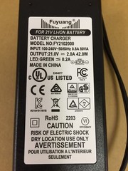 Fuyuang Battery Charger AC Power Supply FY2102000 21V 2A 42W 2-PIN