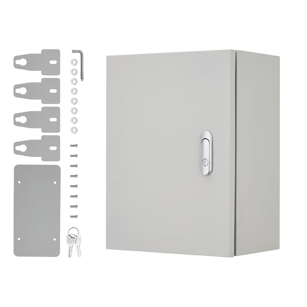 16″x16″x8″ Outdoor Waterproof Electrical Box,IP66, Lockable, Rust-Resistant