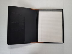 Hazel Portfolio Document Holder Easy Open Black Brown Made In USA