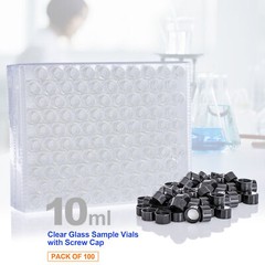 1000PCS 2ml Autosampler Vials+Pre-Slit Caps 9-425 Glass Bottle Screw Top HPLC GC