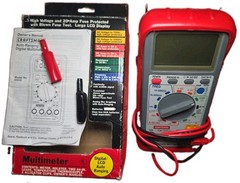 Craftsman 82028 Digital Multimeter Auto-Ranging CAT III 600V 20A