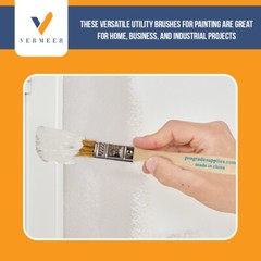 96Pk – 1/2″ Chip Brushes for Paints, Stains, Varnishes, Glues, & Gesso