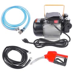 Self Priming 110VAC 16GPM Oil Transfer Pump Kit with Hose Pipe Nozzle 20-60L/Min