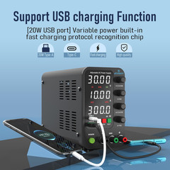DC Power Supply Variable, 0-32V 0-10A Switching Bench Power Supply with Intellig