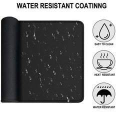 Large Gaming Mouse Pad, 31.5″ x15.7″ 31.5 inches x 15.7 inches, Black