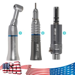 Dental Low Speed External Water Spray Straight Contra Air Motor Handpiece 4Hole