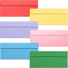 Colored #10 Business Envelopes 36 Pack 4.125×9.5in