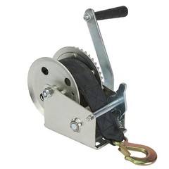 Ultra-Tow Single-Speed Hand Winch with Strap, 1000-Lb. Load Capacity
