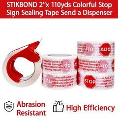 6-Pack Stop Sign Sealing Tape Pre-Printed IF Seal is Broken,Check Contents Be…