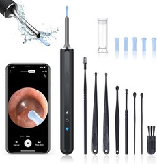 NEW LED Ear Wax Cleaner Ear Camera Otoscope with Light Cleaner Removal Kit-Black