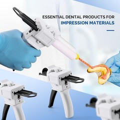 Dispenser Gun 1:1/2:1 10:1/4:1 50ml Dental Impression Mixing Dispensing Gun Kit