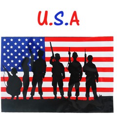10×13 Patriotic Poly Mailers, Designer Shipping Custom Boutique Flag Envelopes