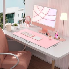 GIRPKPAD Pink Large Mouse Pad with Superior 31.5 x 11.8 x 0.3 inches,