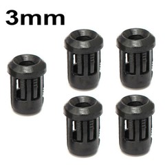 Black Plastic Lamp LED Diode Black Clip Bezel Mount 3mm 5mm 10mm