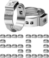 50 Pcs XFITTING 3/4″ Stainless Steel Pex Cinch Clamps – Barb Crimp Compatible