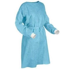 RMH3 Dental Isolation Gown, Blue, Small, 100/Pk. Fluid Resistant, Non-Woven