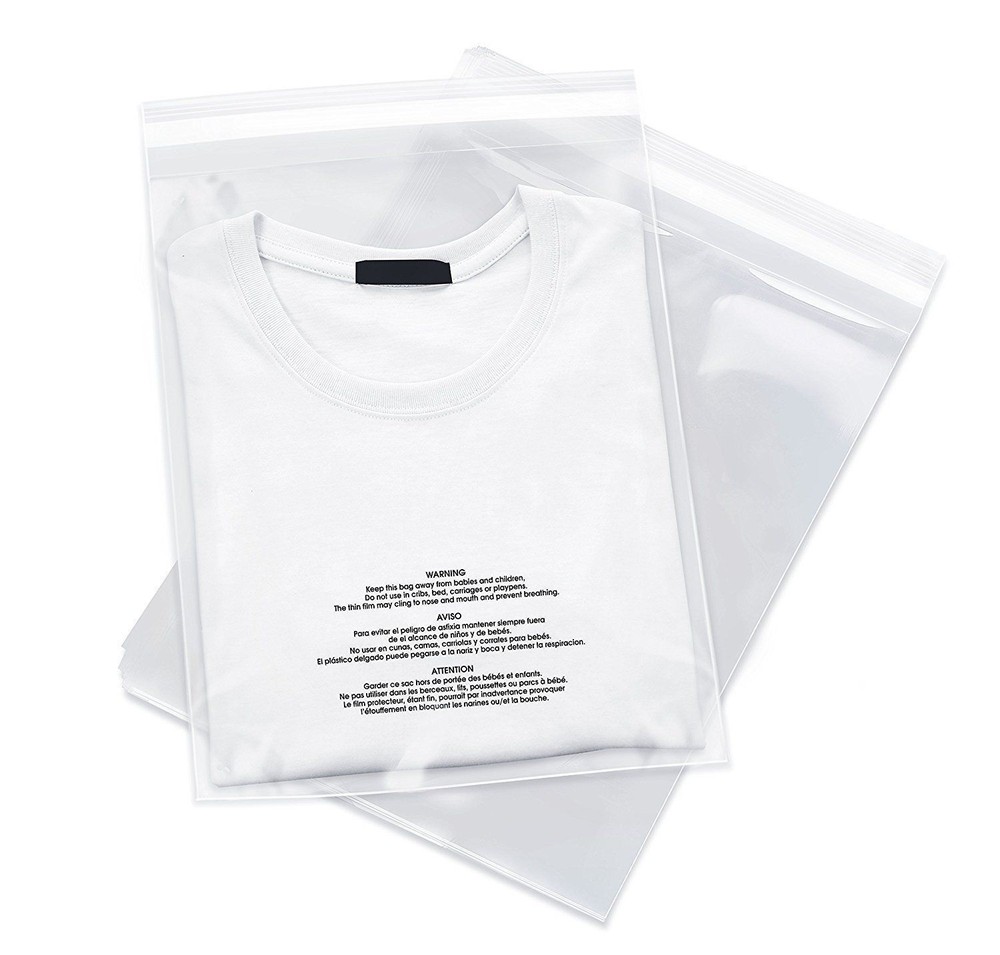 200 12×15 Poly Bags Resealable Suffocation Warning Clear Bag 1.5 mil 100 x 2
