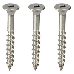 #10 Stainless Steel Deck Screws Square Drive Wood / Composite Decking All Sizes