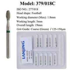 Dental FG Football Diamond Bur 379/023F 023C Bur Fine Super Coarse High Speed