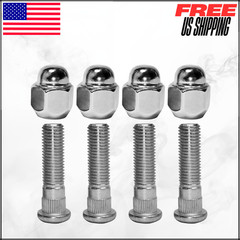 Chrome Wheel Lug Stud Nut Set For Hyundai Sonata Kia Optima Soul 8PC M12x1.5